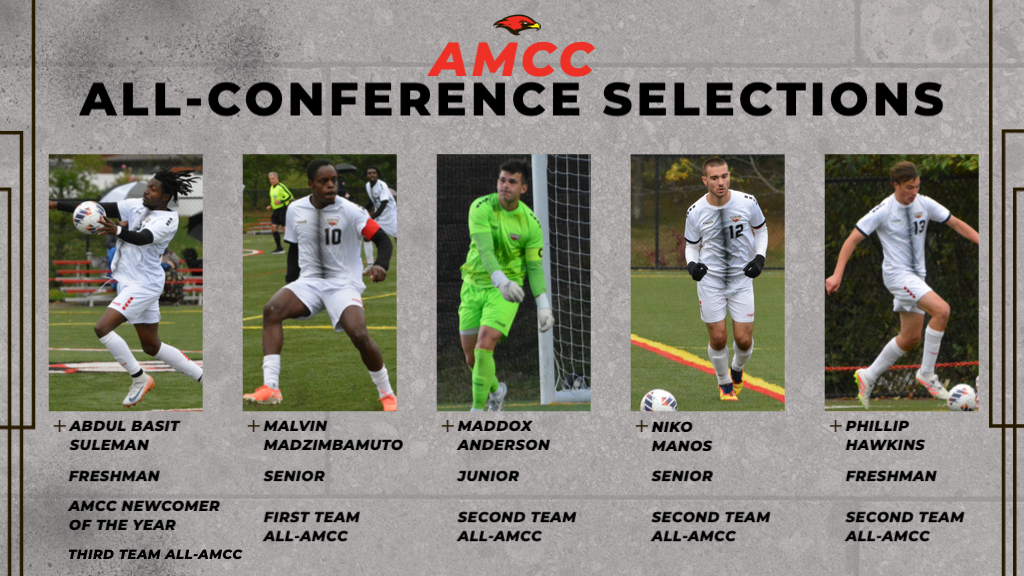 Suleman Earns Top Award, Five Redhawks Earn All-AMCC Honors